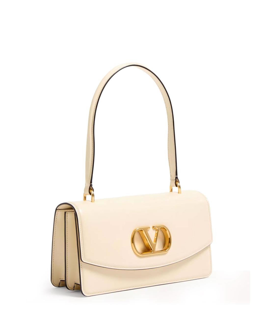 VALENTINO Белая кожаная сумка через плечо, фото 3