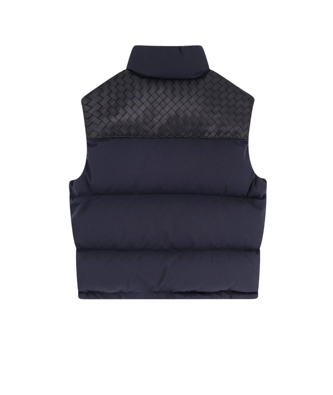 BOTTEGA VENETA Темно-синий хлопковый жилет, фото 2