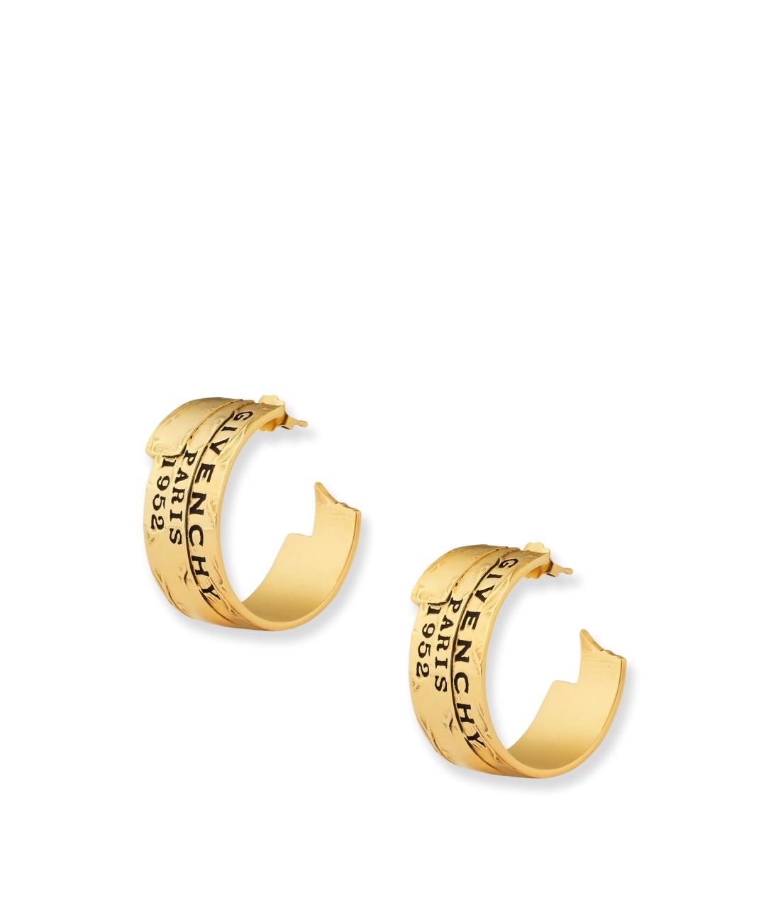 GIVENCHY Золотые металлические серьги, фото 2