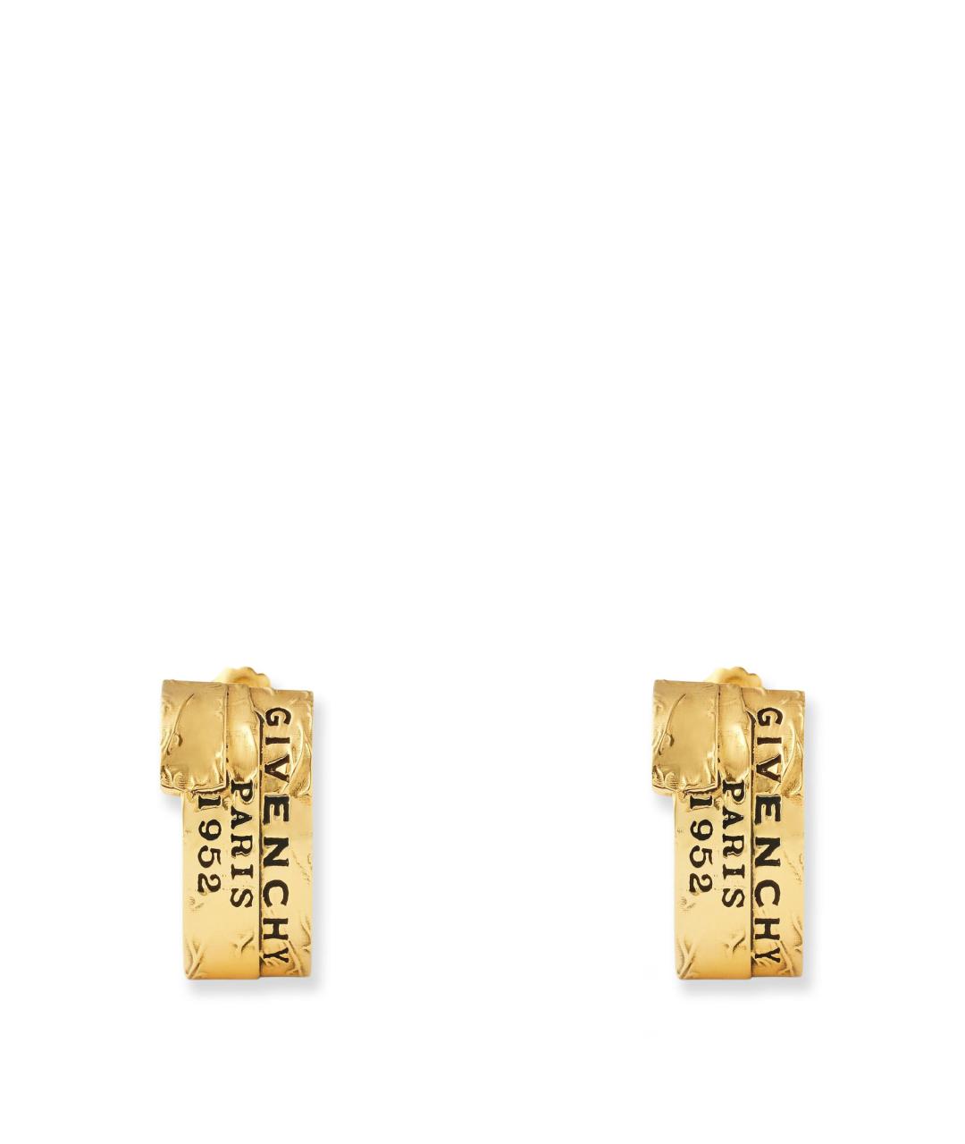 GIVENCHY Золотые металлические серьги, фото 1