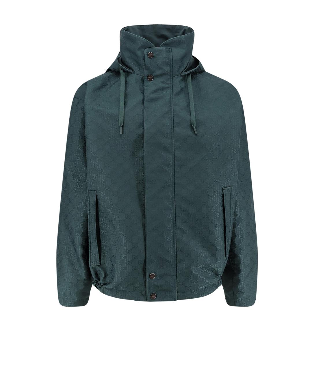 GUCCI Зеленая хлопковая куртка, фото 3