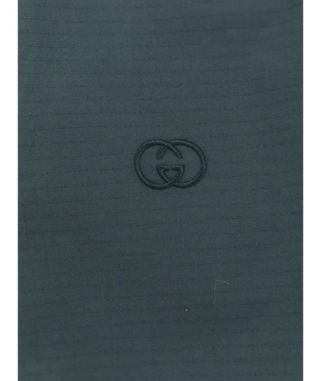 GUCCI Зеленая хлопковая куртка, фото 5