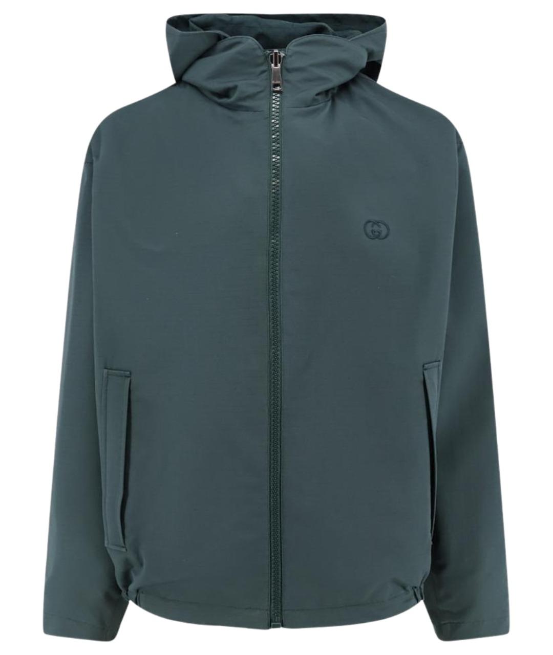 GUCCI Зеленая хлопковая куртка, фото 1