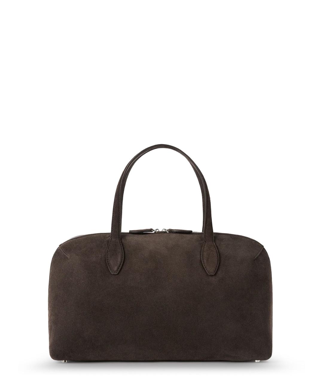 TOTEME Коричневая замшевая сумка тоут, фото 2