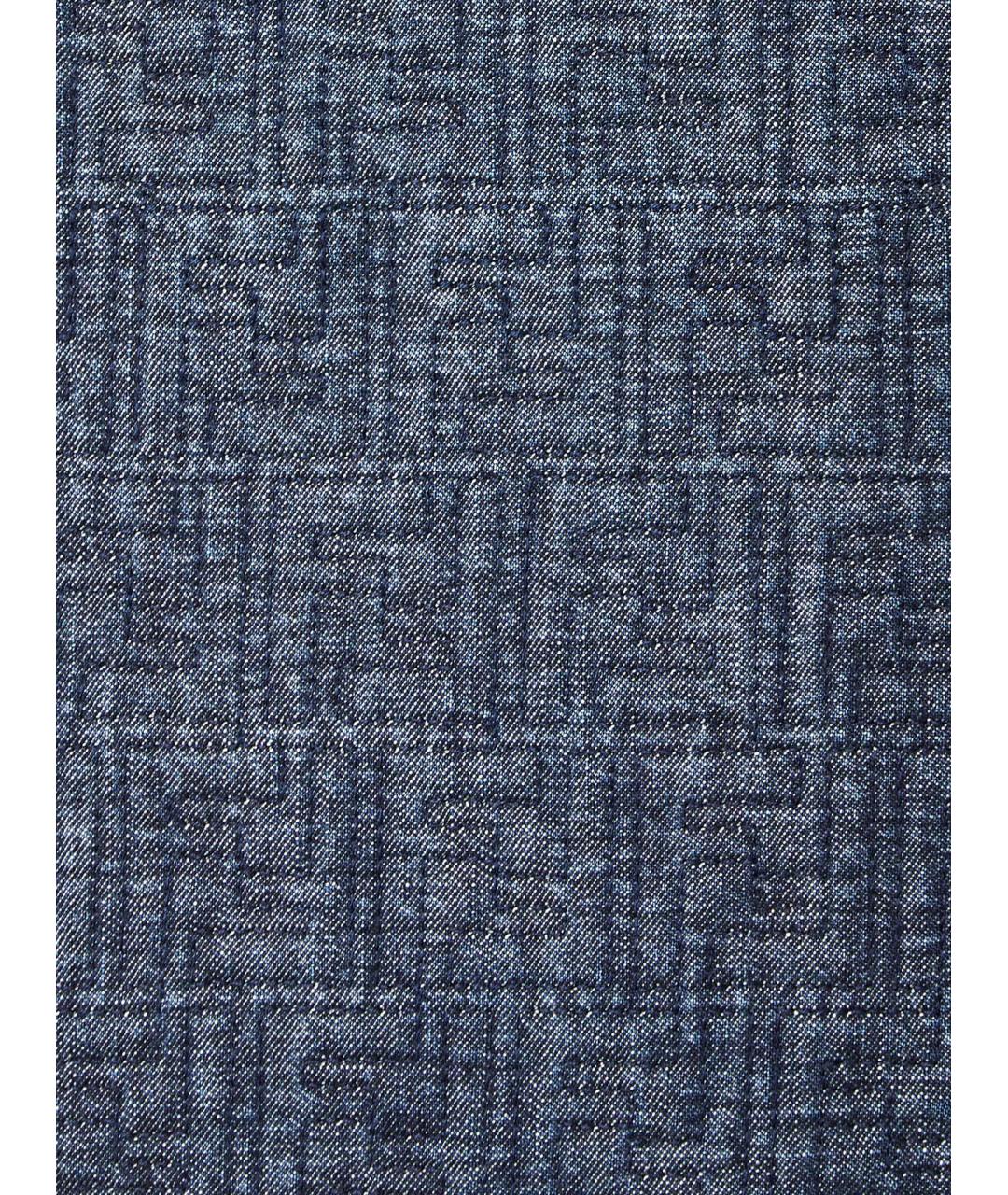 FENDI Синее хлопковое повседневное платье, фото 3