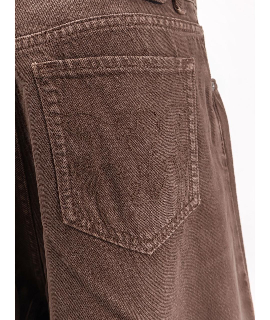 PINKO Коричневые прямые брюки, фото 3