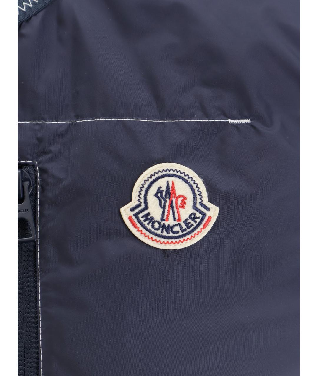 MONCLER Синий полиамидовый жилет, фото 3