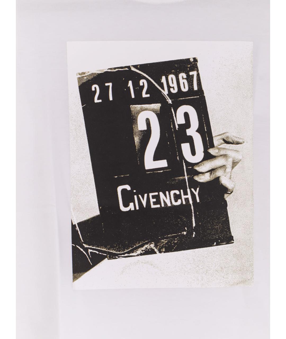 GIVENCHY Белая хлопковая футболка, фото 3