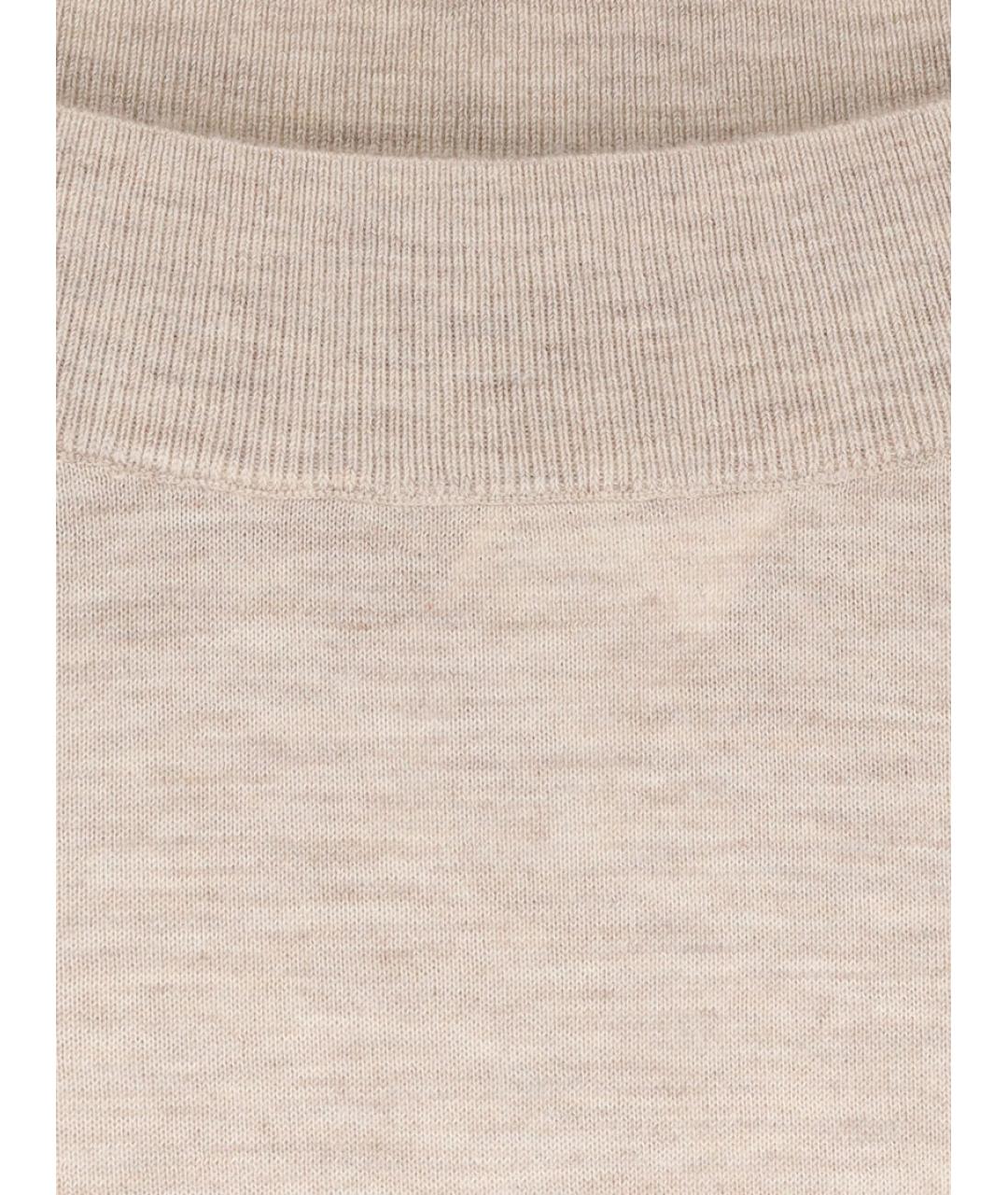 MAX MARA Бежевый кашемировый джемпер / свитер, фото 4