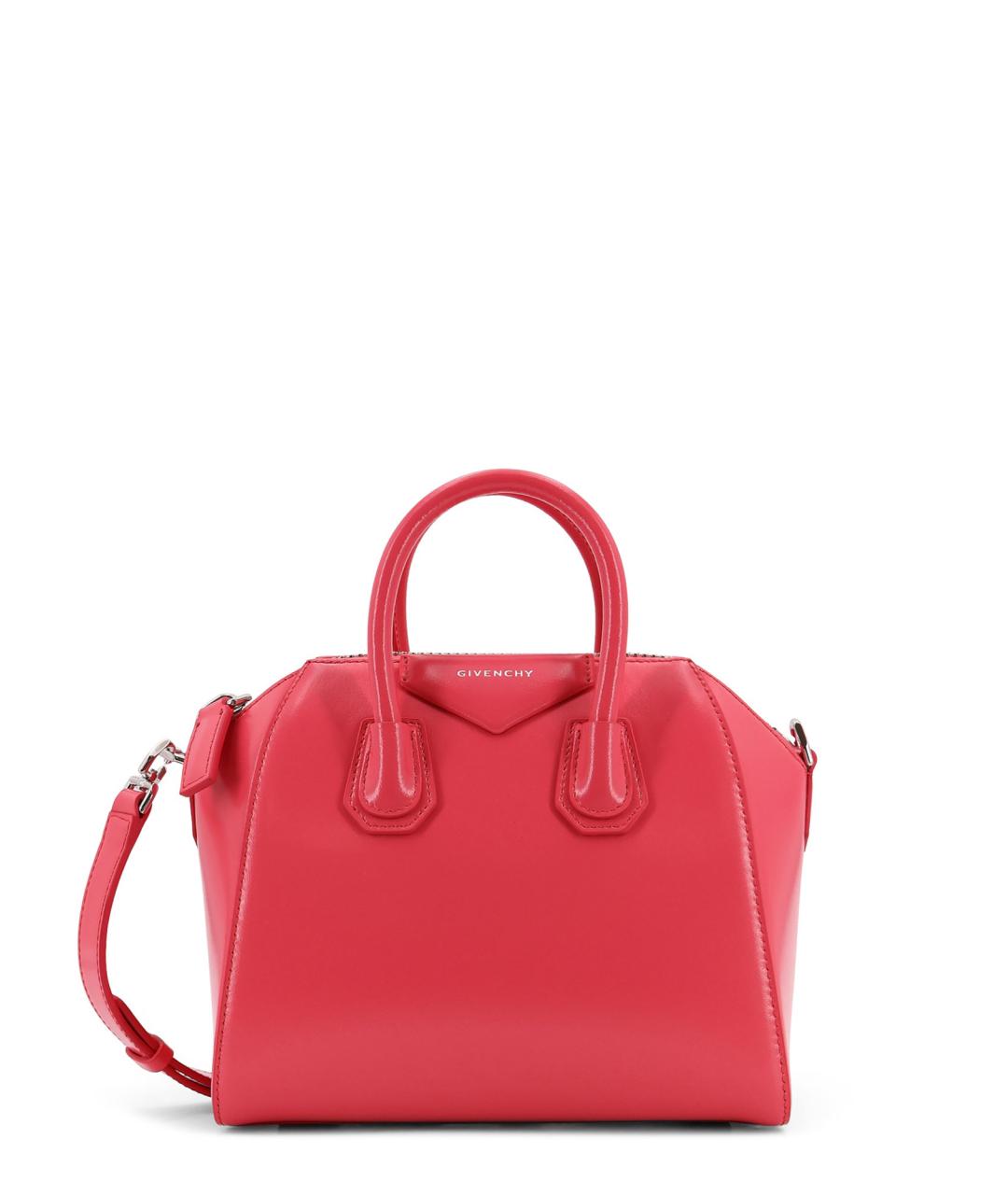 GIVENCHY Розовая кожаная сумка тоут, фото 1