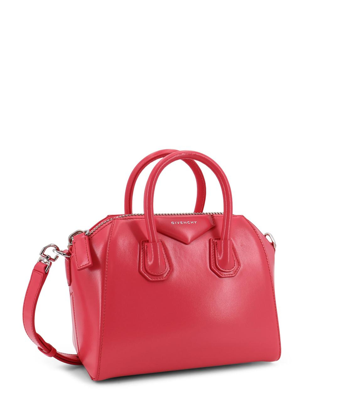 GIVENCHY Розовая кожаная сумка тоут, фото 3