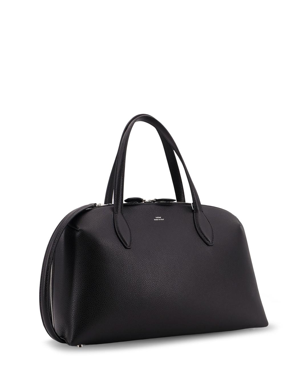 TOTEME Черная кожаная сумка тоут, фото 3