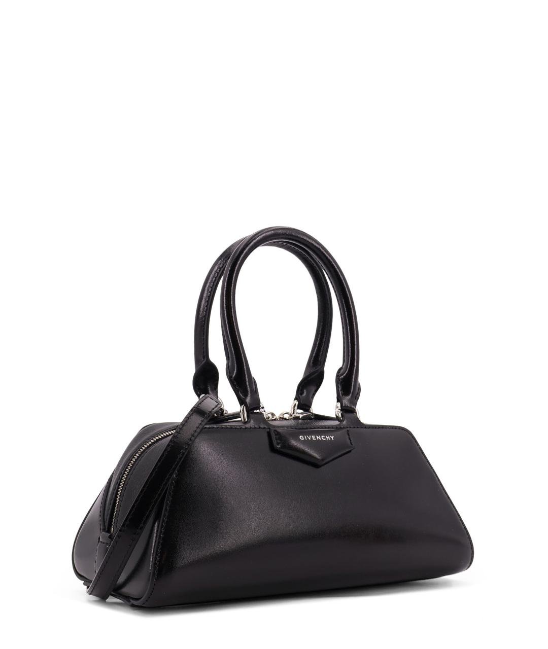 GIVENCHY Черная кожаная сумка тоут, фото 3