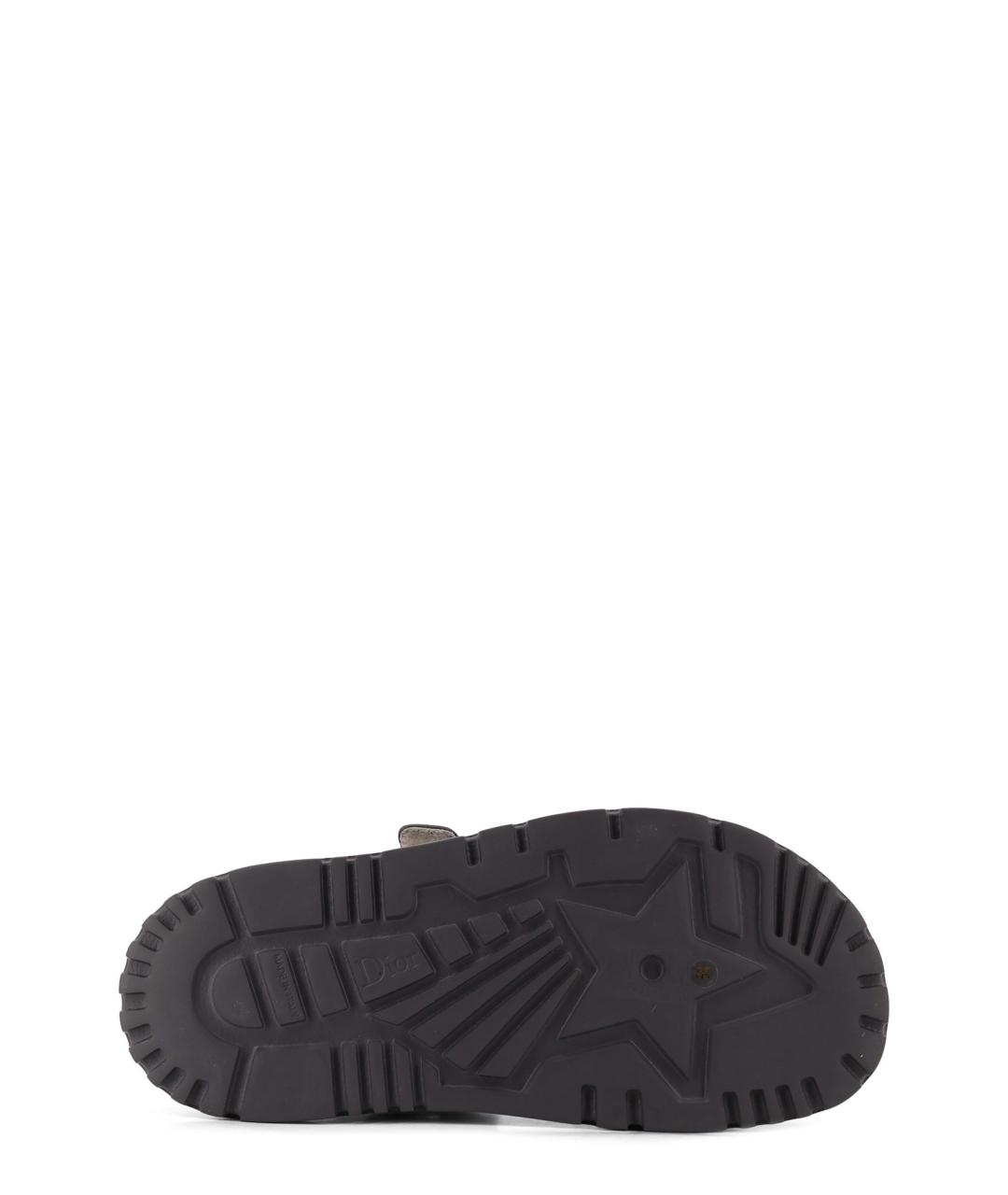 CHRISTIAN DIOR Мульти текстильные шлепанцы, фото 4