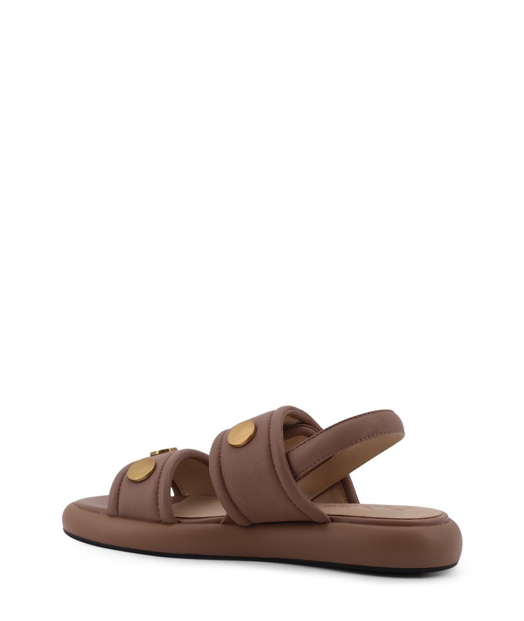 PINKO Коричневые кожаные босоножки, фото 3