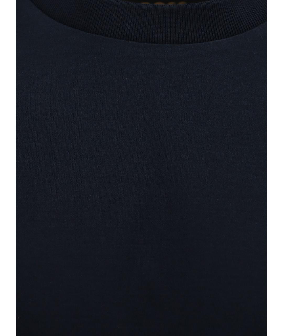 HUGO BOSS Синяя хлопковая футболка, фото 3
