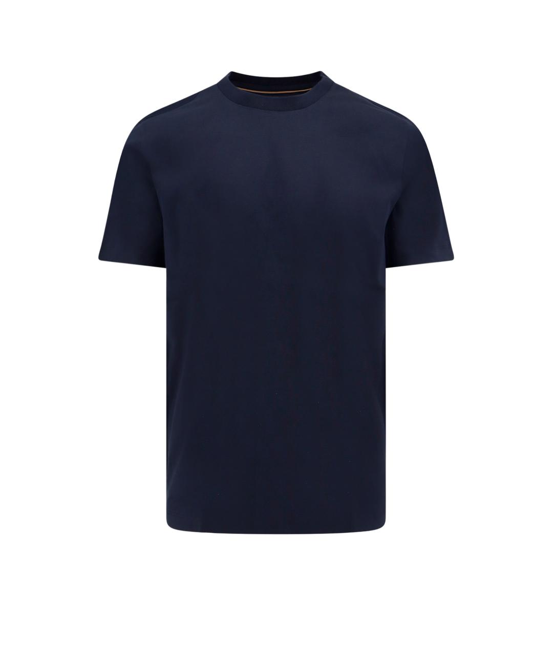 HUGO BOSS Синяя хлопковая футболка, фото 1