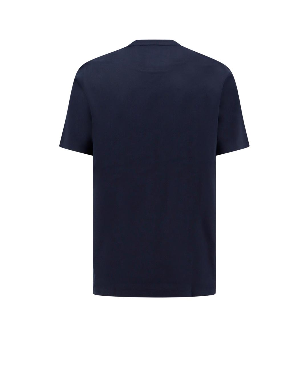 HUGO BOSS Синяя хлопковая футболка, фото 2
