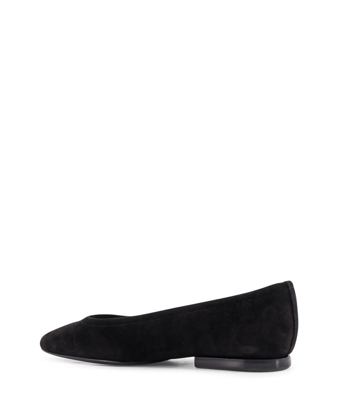 LORO PIANA Черные замшевые балетки, фото 3
