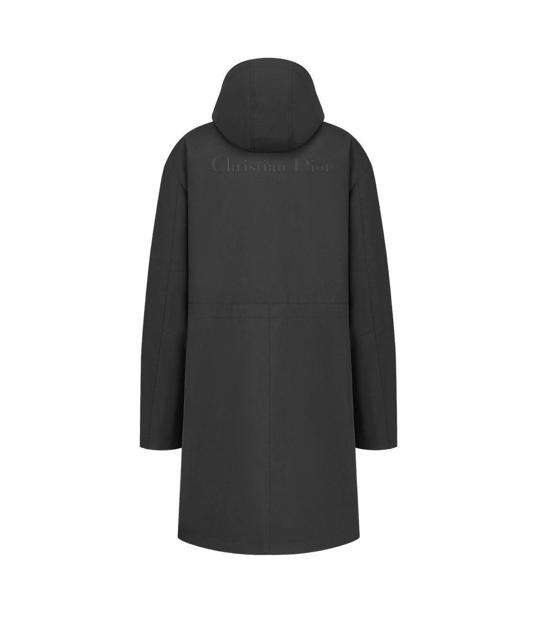 CHRISTIAN DIOR Черное полиэстеровое пальто, фото 2