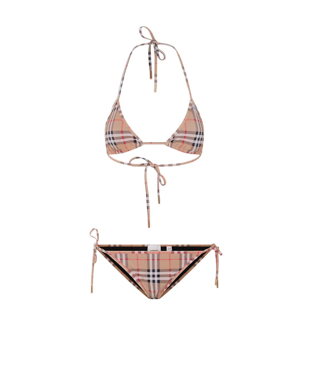 BURBERRY Бежевый полиамидовый купальник, фото 1