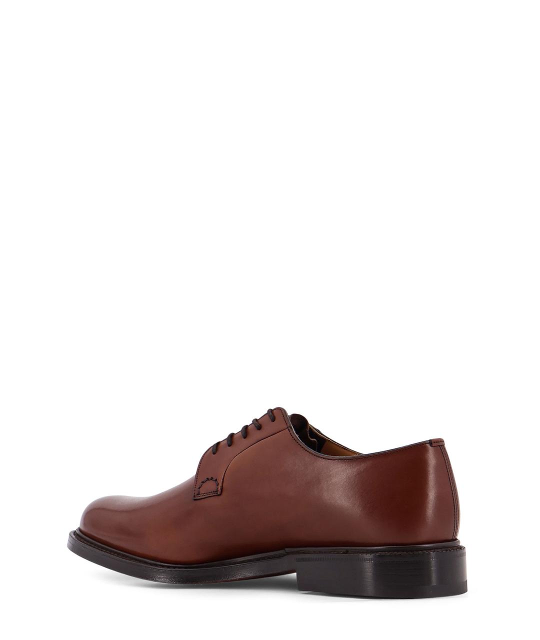 CHURCH'S Коричневые кожаные низкие ботинки, фото 3