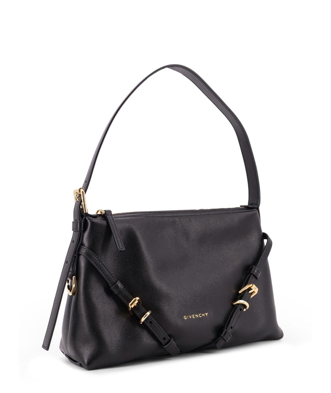 GIVENCHY Черная кожаная сумка через плечо, фото 3