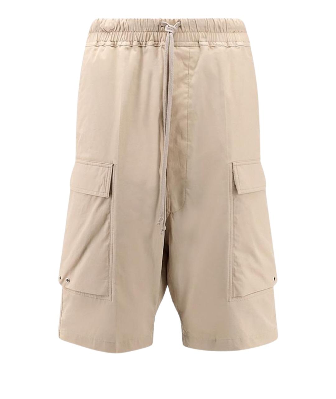 RICK OWENS Бежевые хлопковые шорты, фото 1