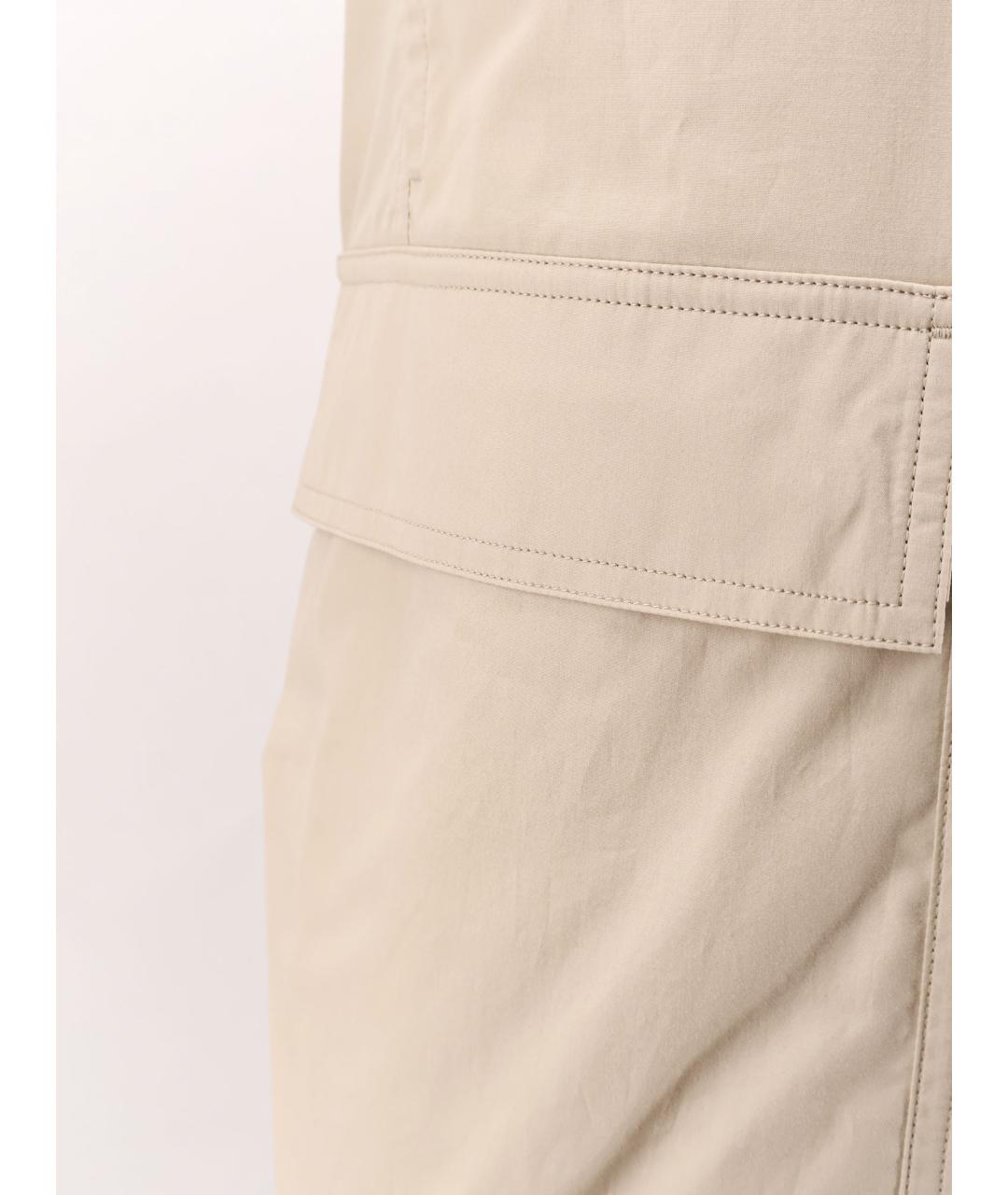 RICK OWENS Бежевые хлопковые шорты, фото 3