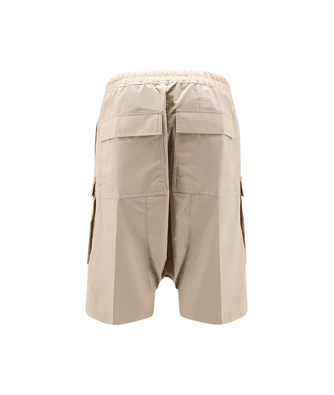 RICK OWENS Бежевые хлопковые шорты, фото 2