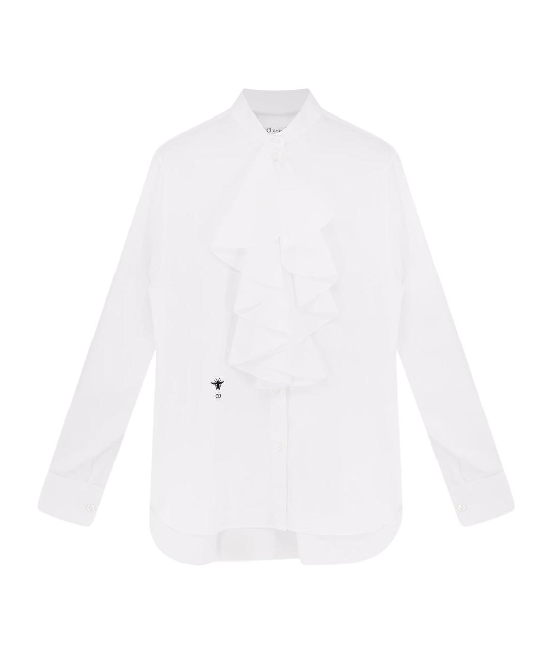 CHRISTIAN DIOR Белая хлопковая рубашка, фото 1