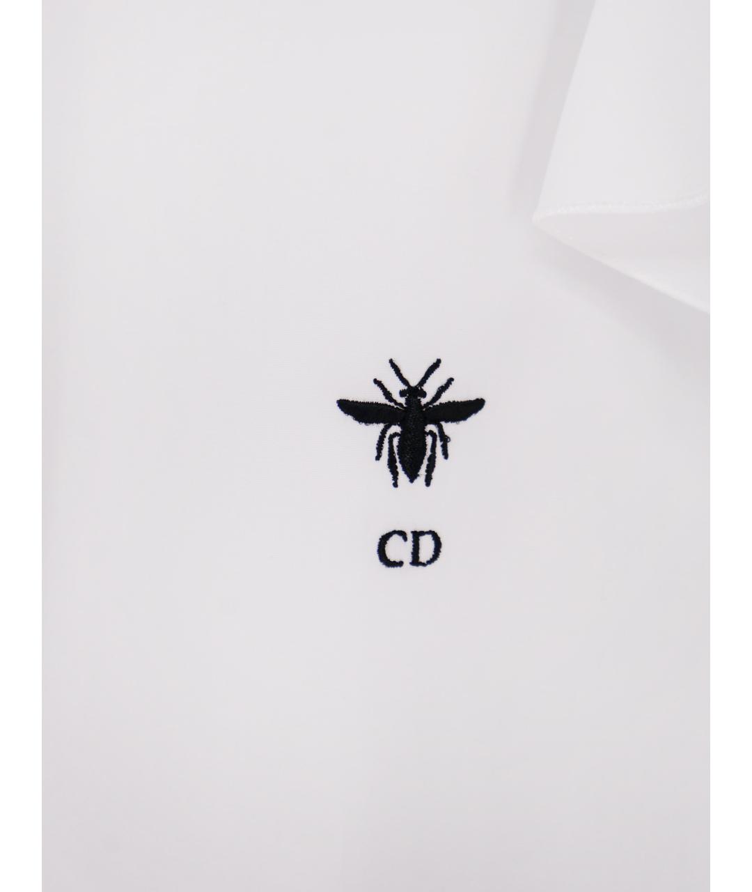 CHRISTIAN DIOR Белая хлопковая рубашка, фото 3