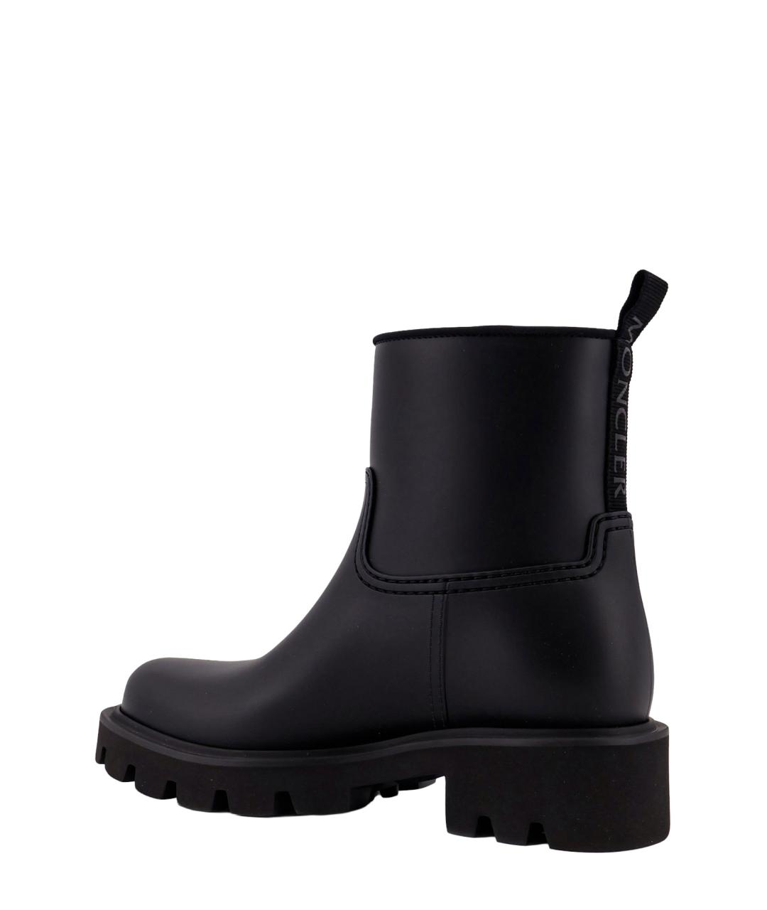 MONCLER Черные резиновые сапоги, фото 3