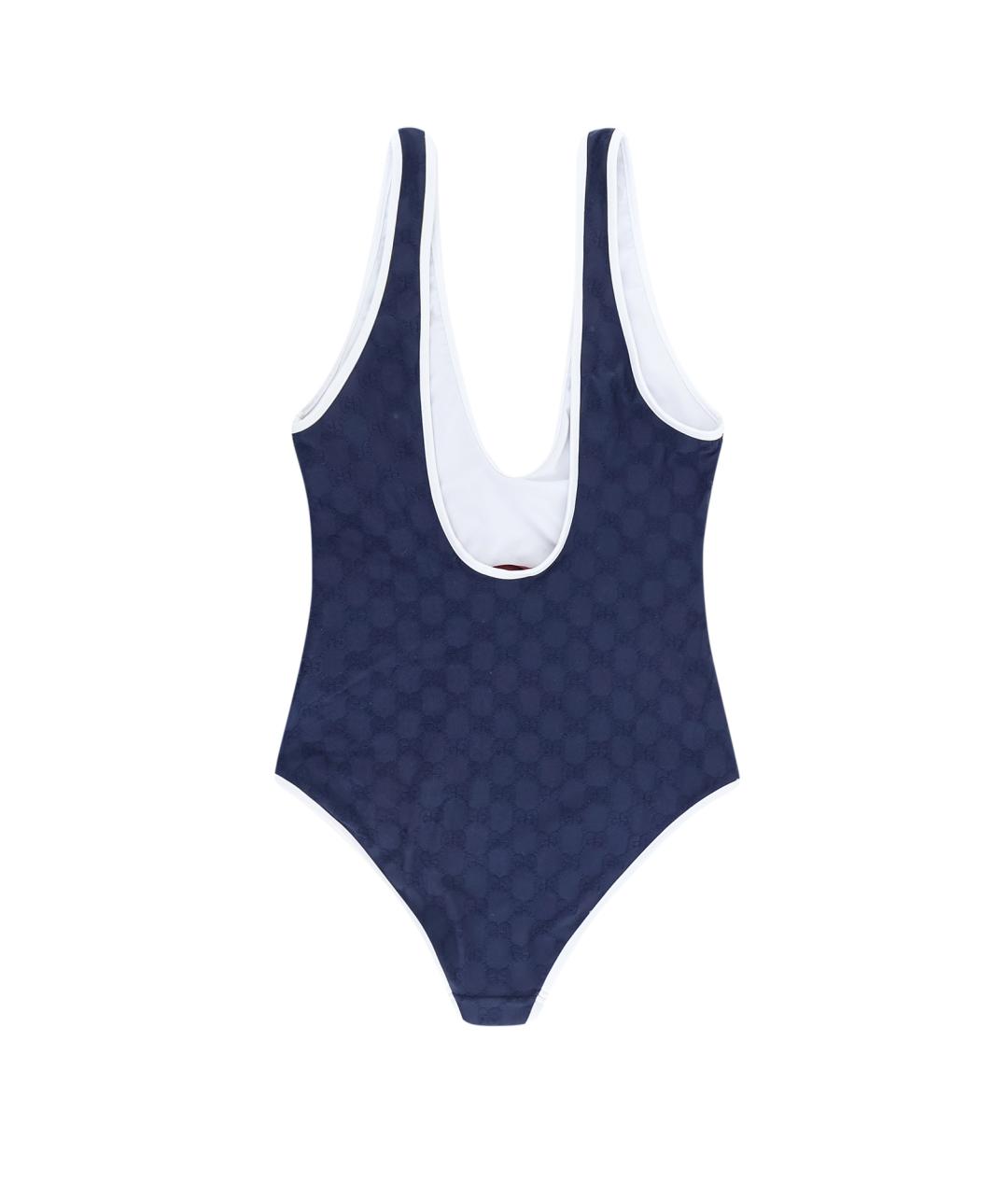 GUCCI Синий полиамидовый купальник, фото 2