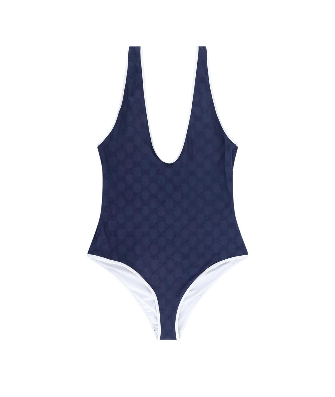 GUCCI Синий полиамидовый купальник, фото 1