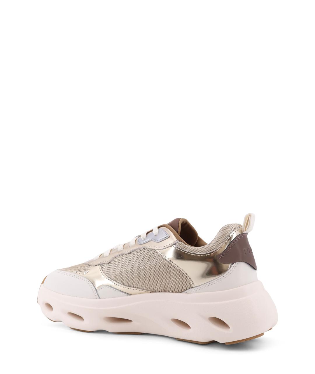 PINKO Бежевые текстильные кроссовки, фото 3