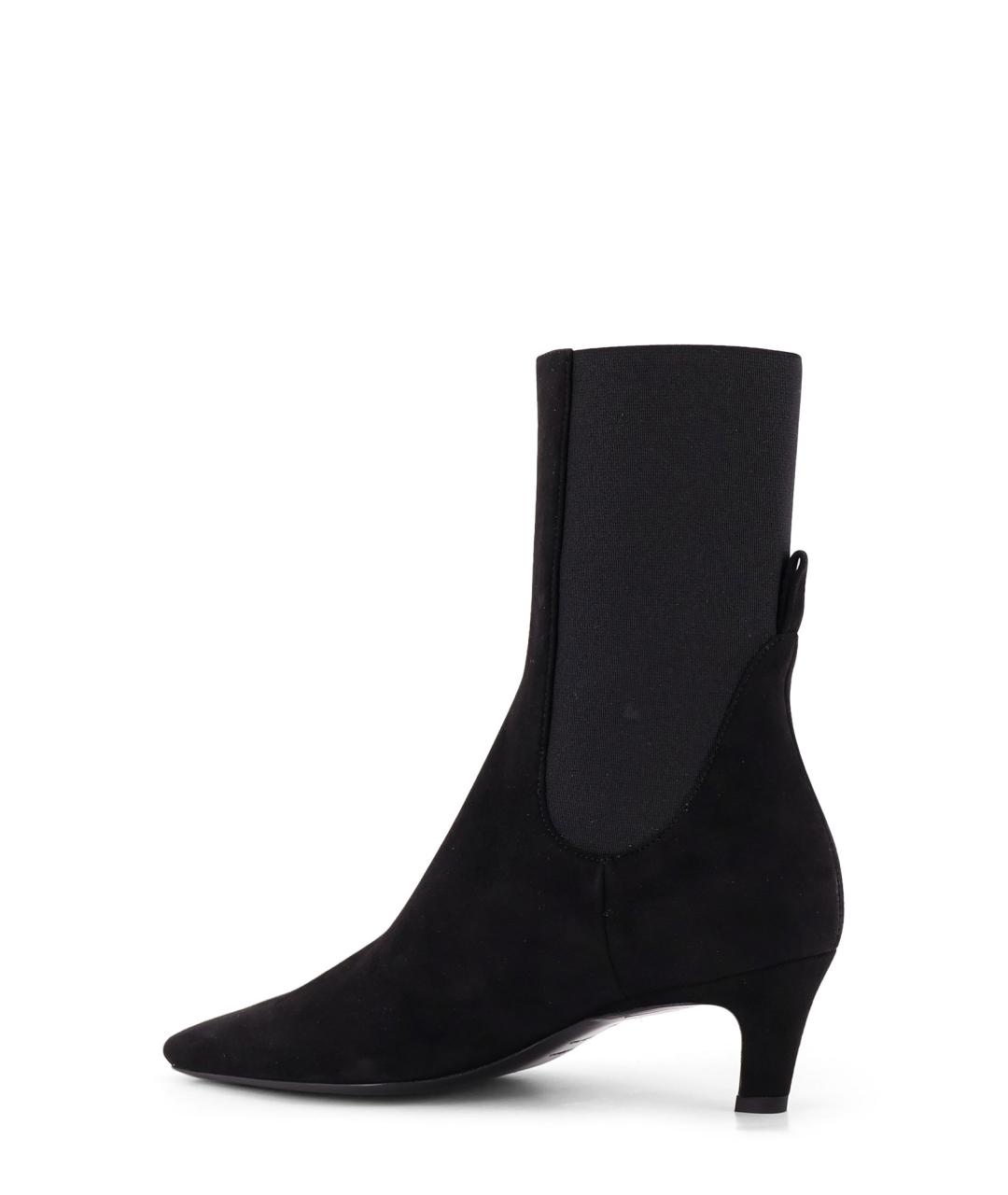 TOTEME Черные кожаные ботильоны, фото 3