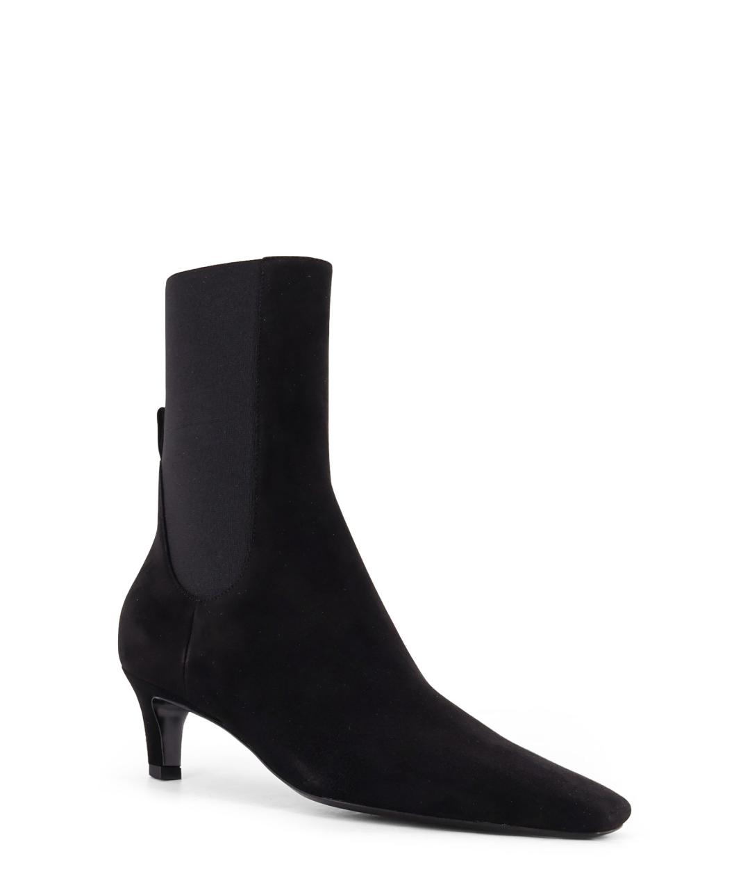 TOTEME Черные кожаные ботильоны, фото 2