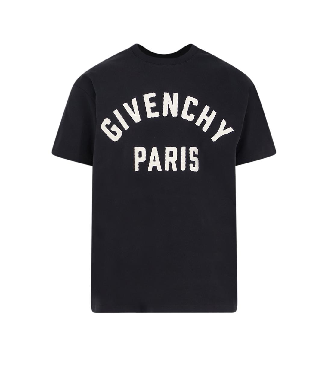 GIVENCHY Черная хлопковая футболка, фото 1