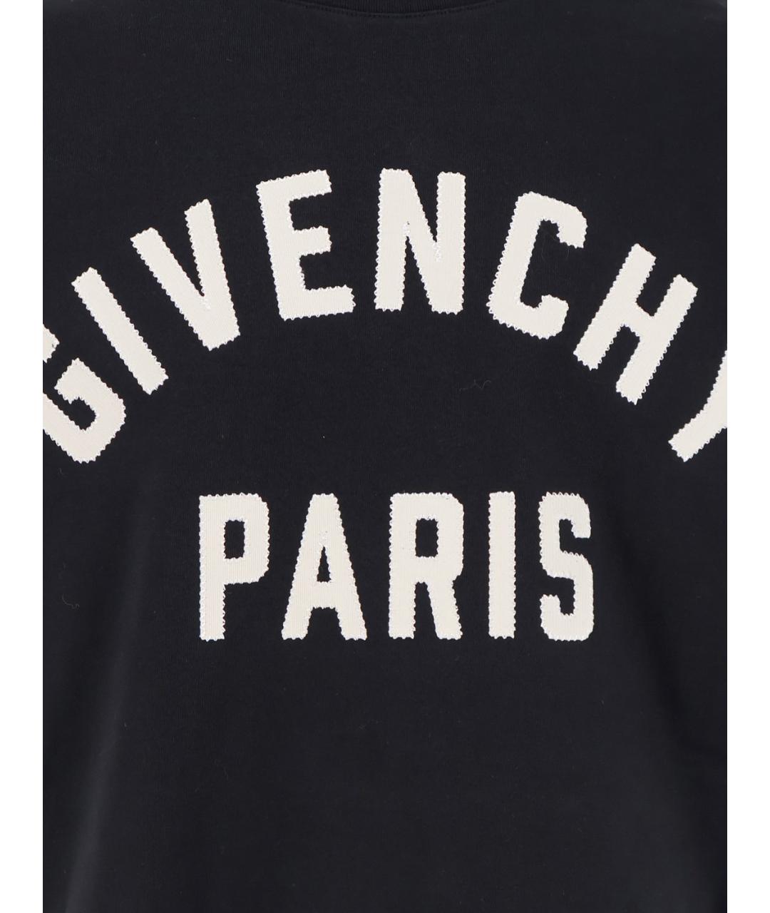 GIVENCHY Черная хлопковая футболка, фото 3