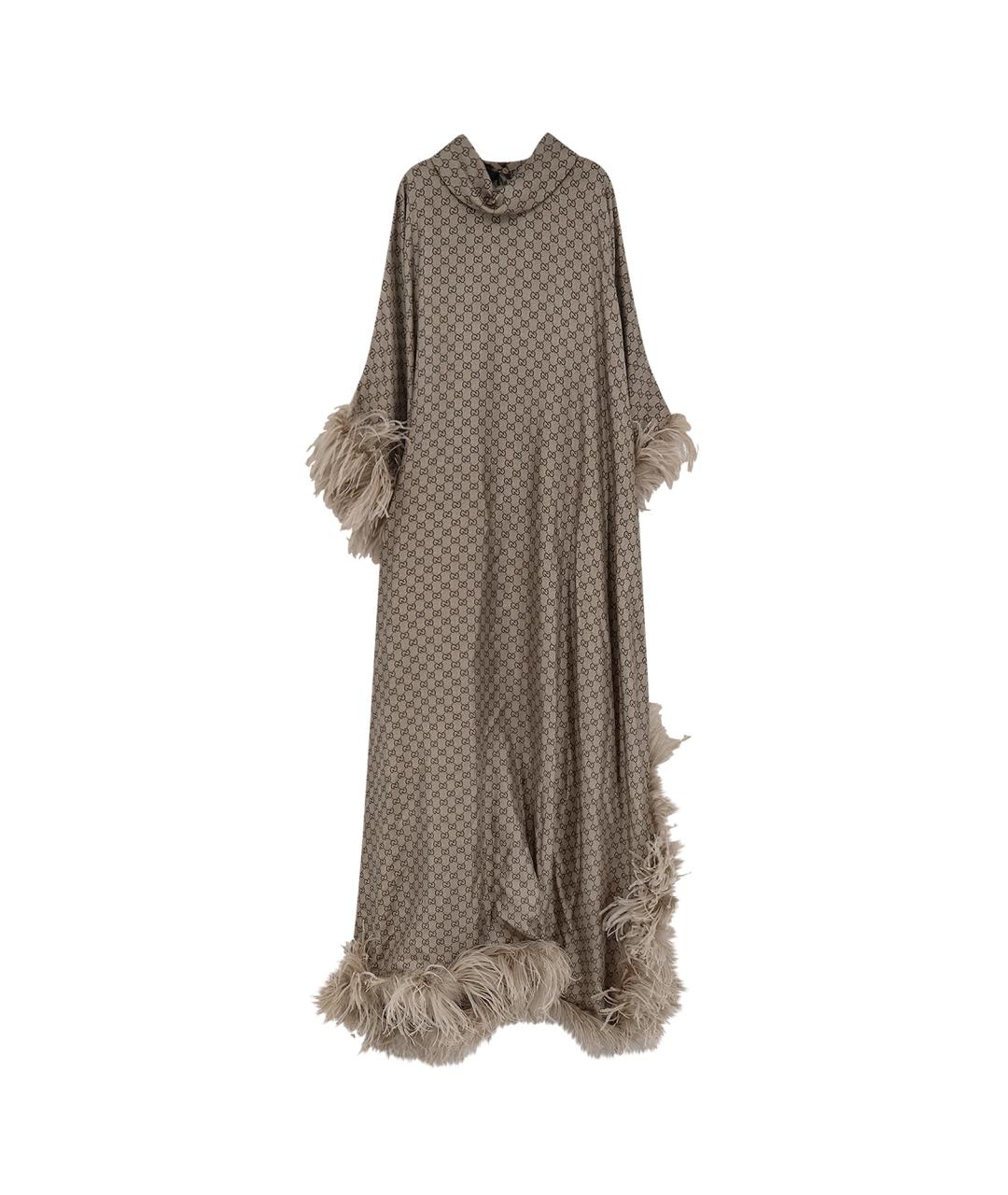 GUCCI Мульти шелковое вечернее платье, фото 1