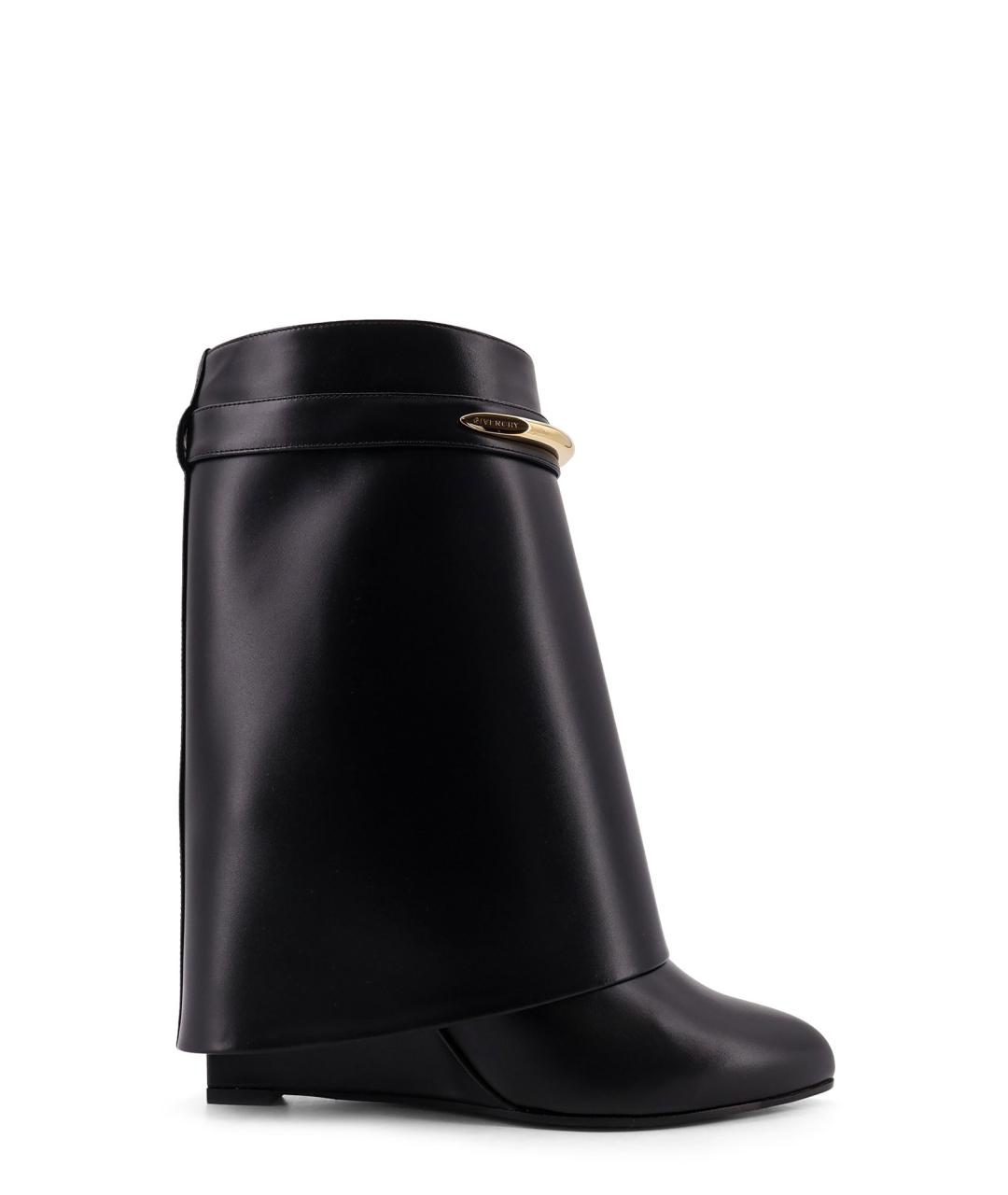 GIVENCHY Черные кожаные полусапоги, фото 1