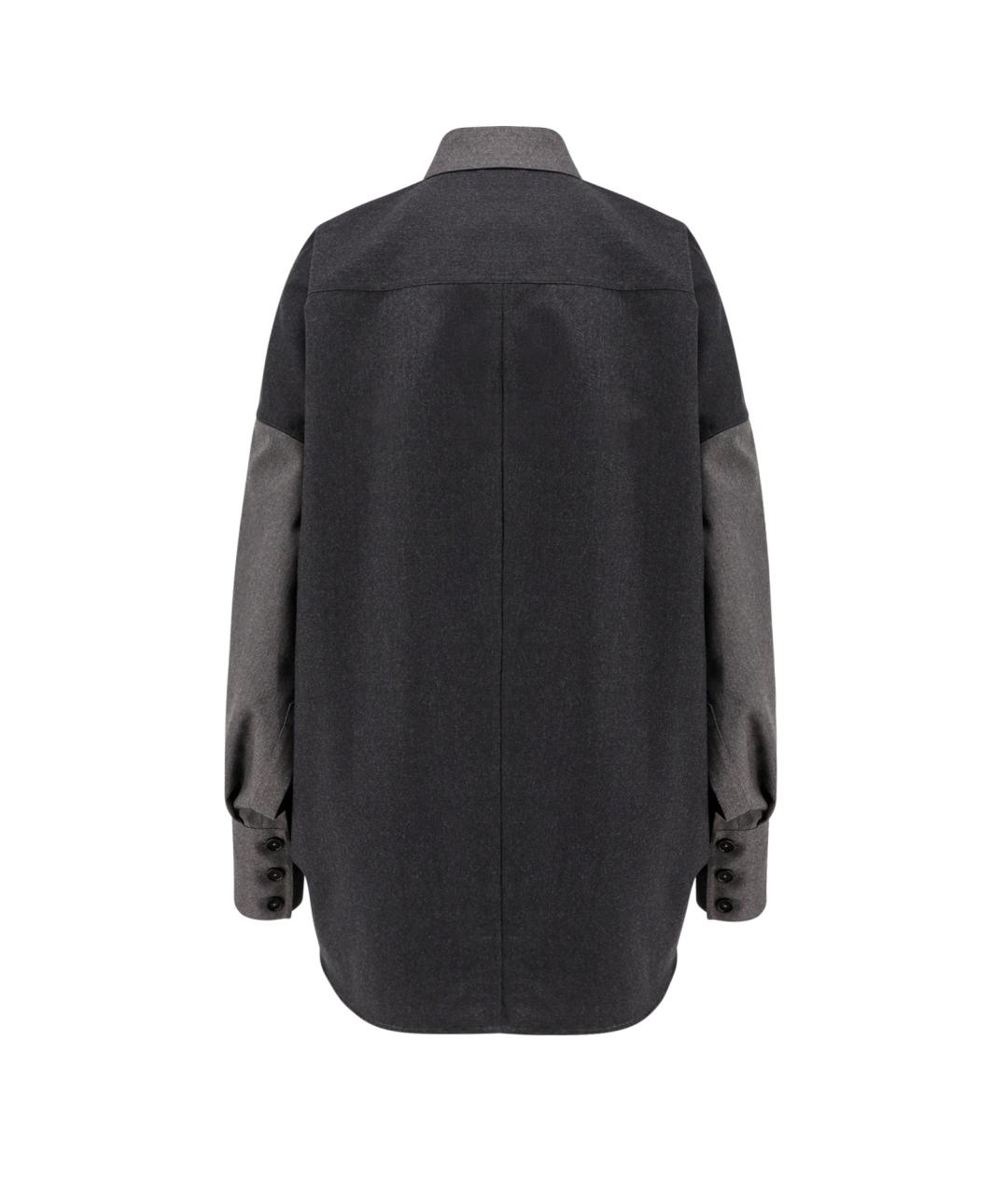 STELLA MCCARTNEY Серая шерстяная рубашка, фото 2