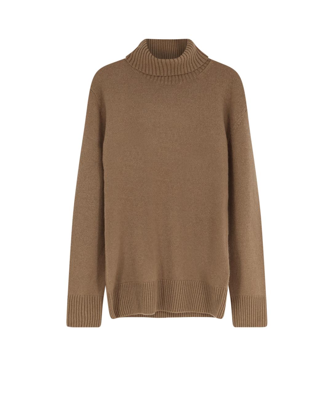 TOTEME Коричневый кашемировый джемпер / свитер, фото 1