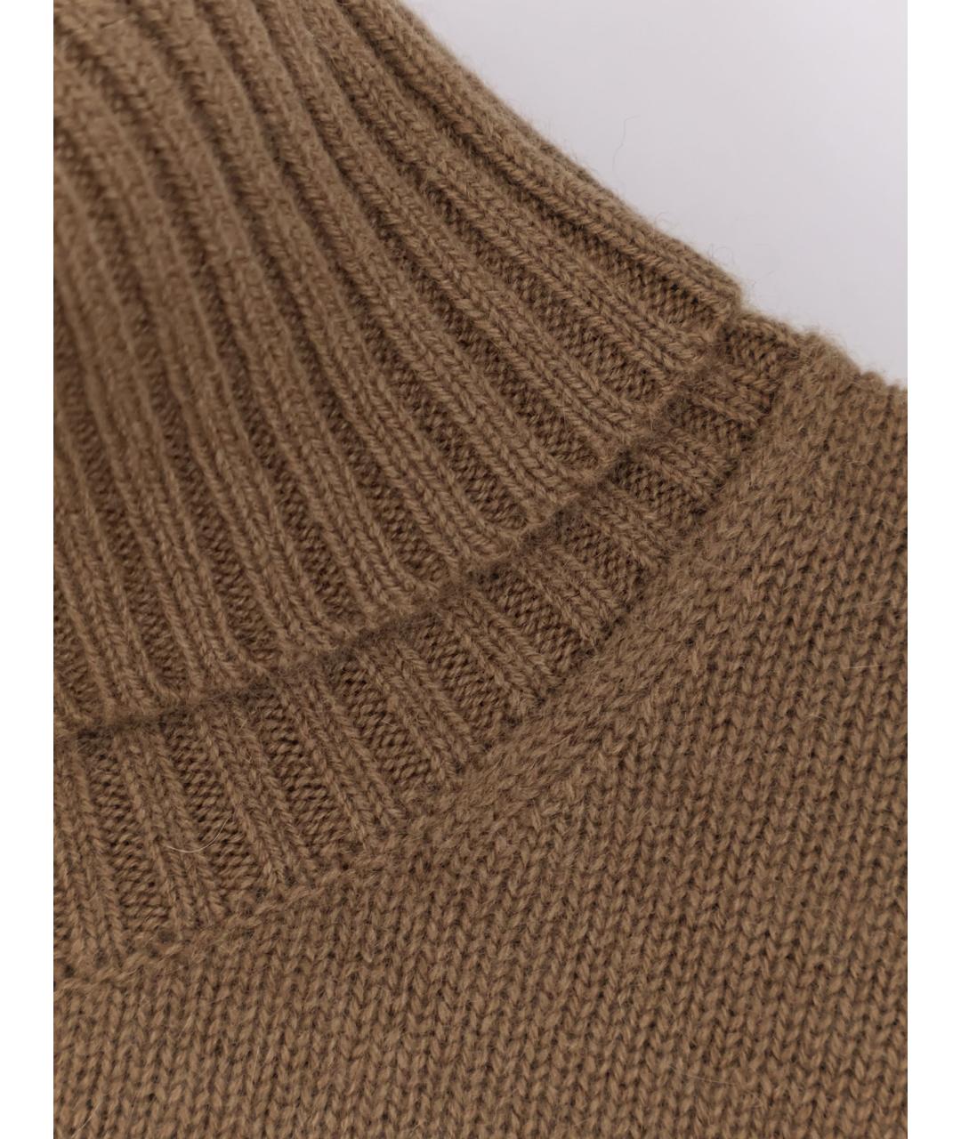 TOTEME Коричневый кашемировый джемпер / свитер, фото 3