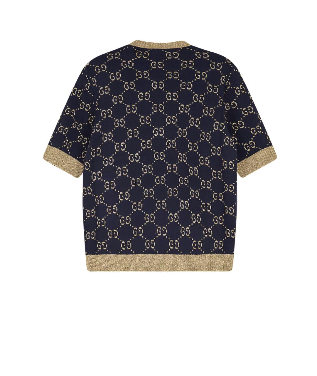 GUCCI Синий хлопковый джемпер / свитер, фото 2
