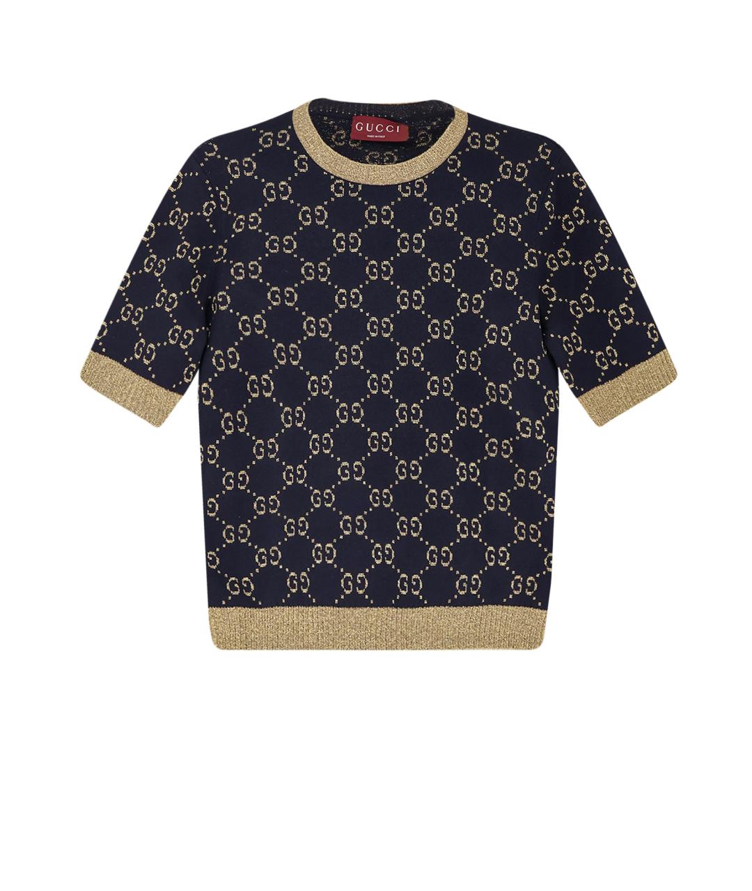 GUCCI Синий хлопковый джемпер / свитер, фото 4