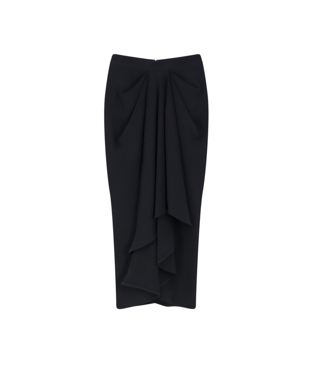 GIVENCHY Черная вискозная юбка миди, фото 1