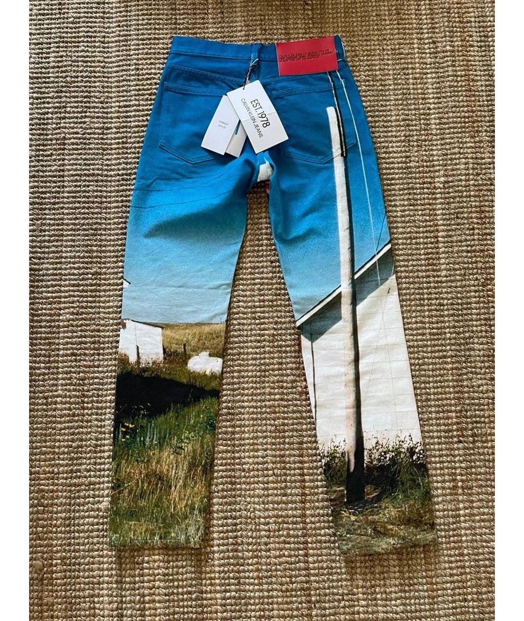 CALVIN KLEIN Мульти прямые джинсы, фото 2
