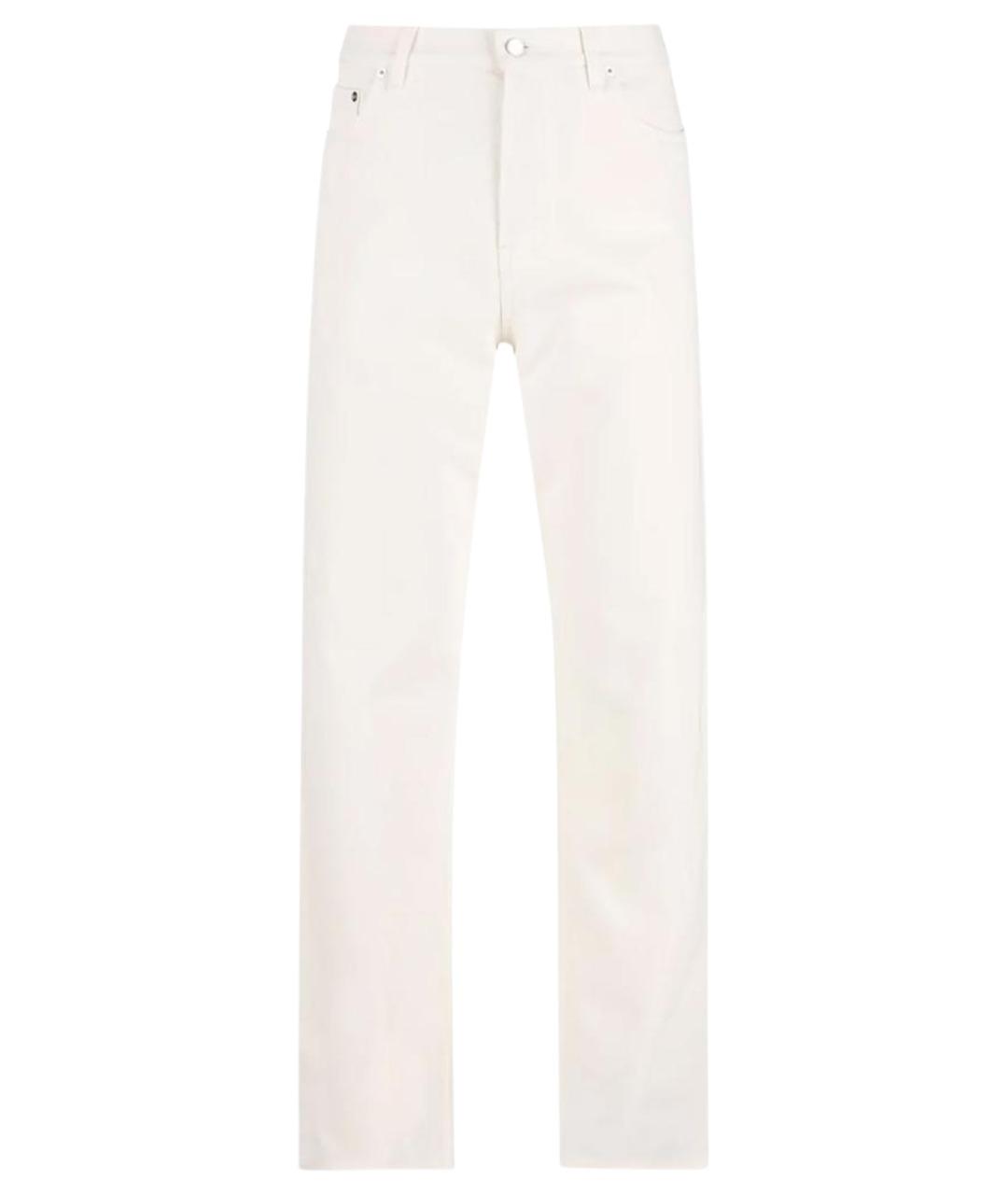 GUCCI Белые хлопковые прямые джинсы, фото 1